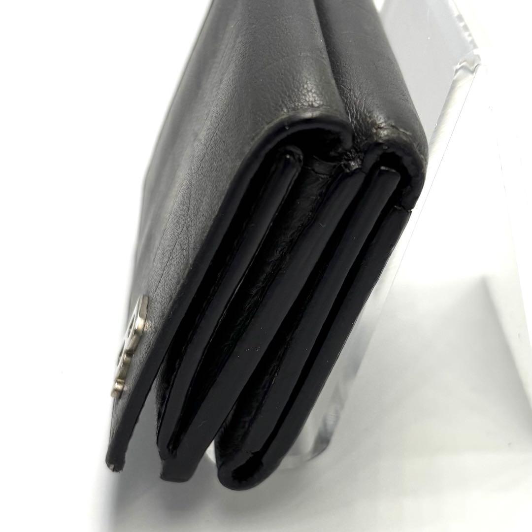 美品　BALENCIAGA バレンシアガ レザー 三つ折り財布　コンパクト