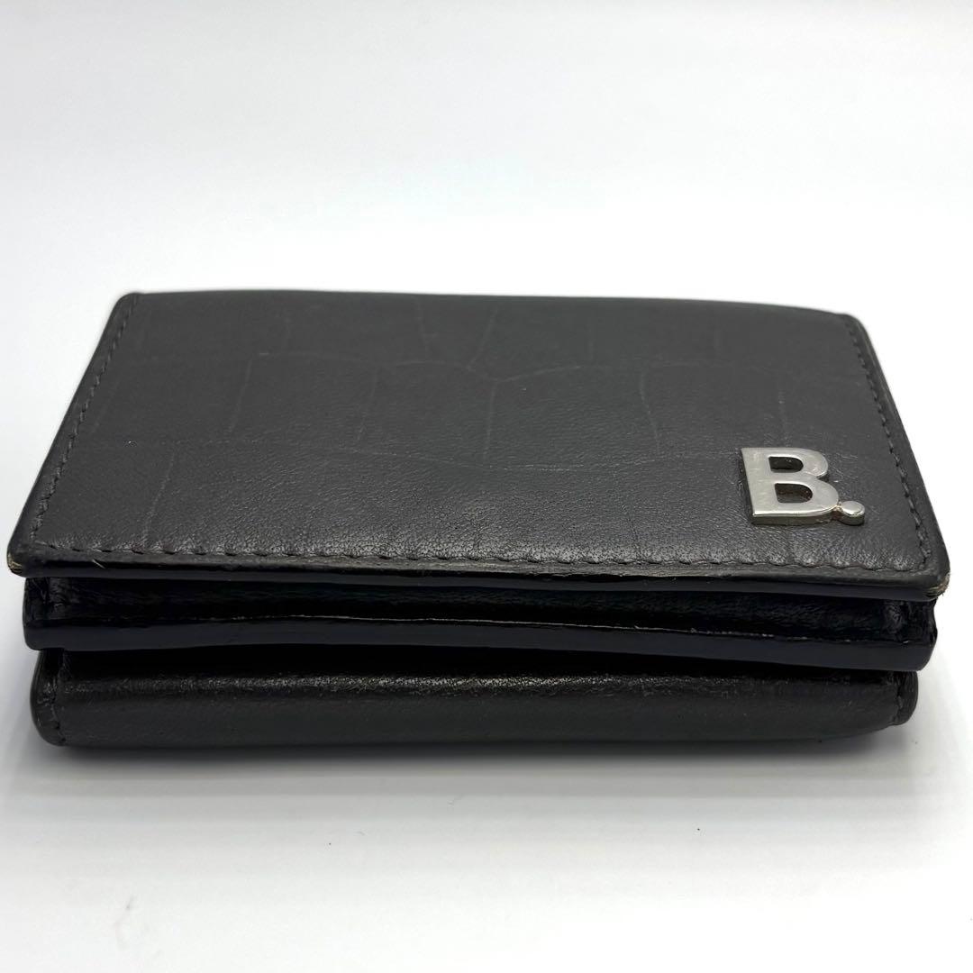 美品　BALENCIAGA バレンシアガ レザー 三つ折り財布　コンパクト