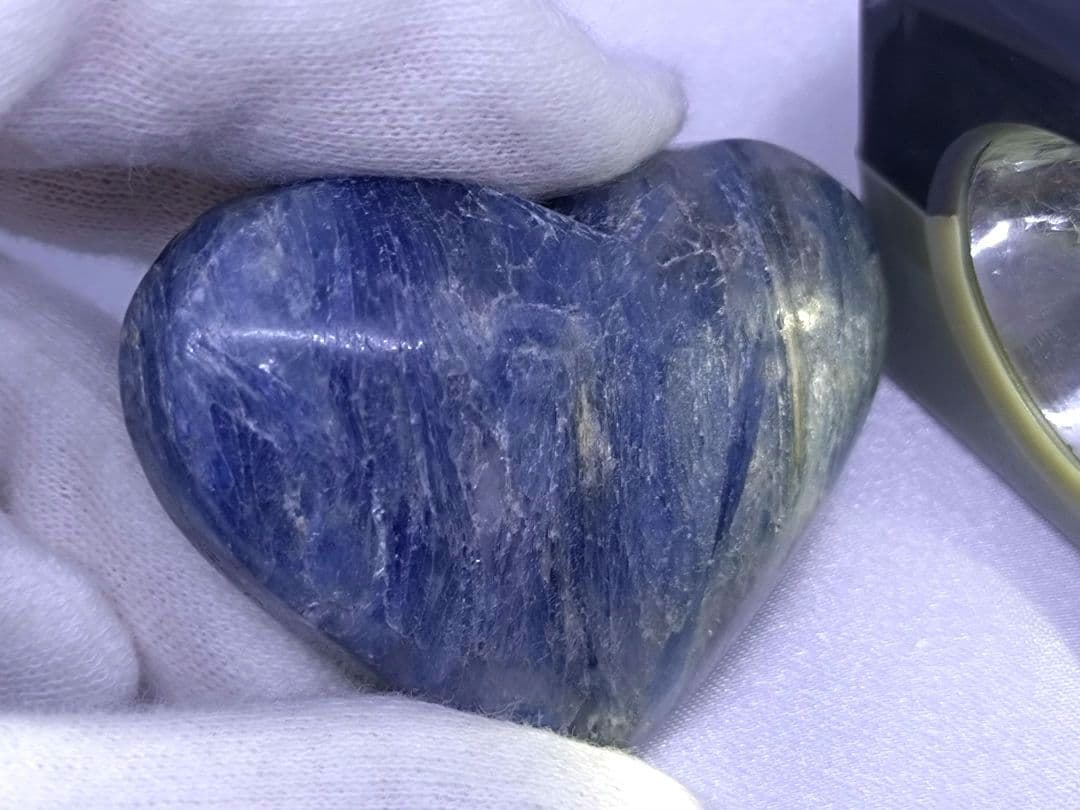 カイヤインクォーツ　カイヤナイト シリカ　ハート　パーム　2点 セット