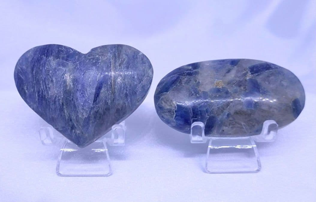 カイヤインクォーツ　カイヤナイト シリカ　ハート　パーム　2点 セット