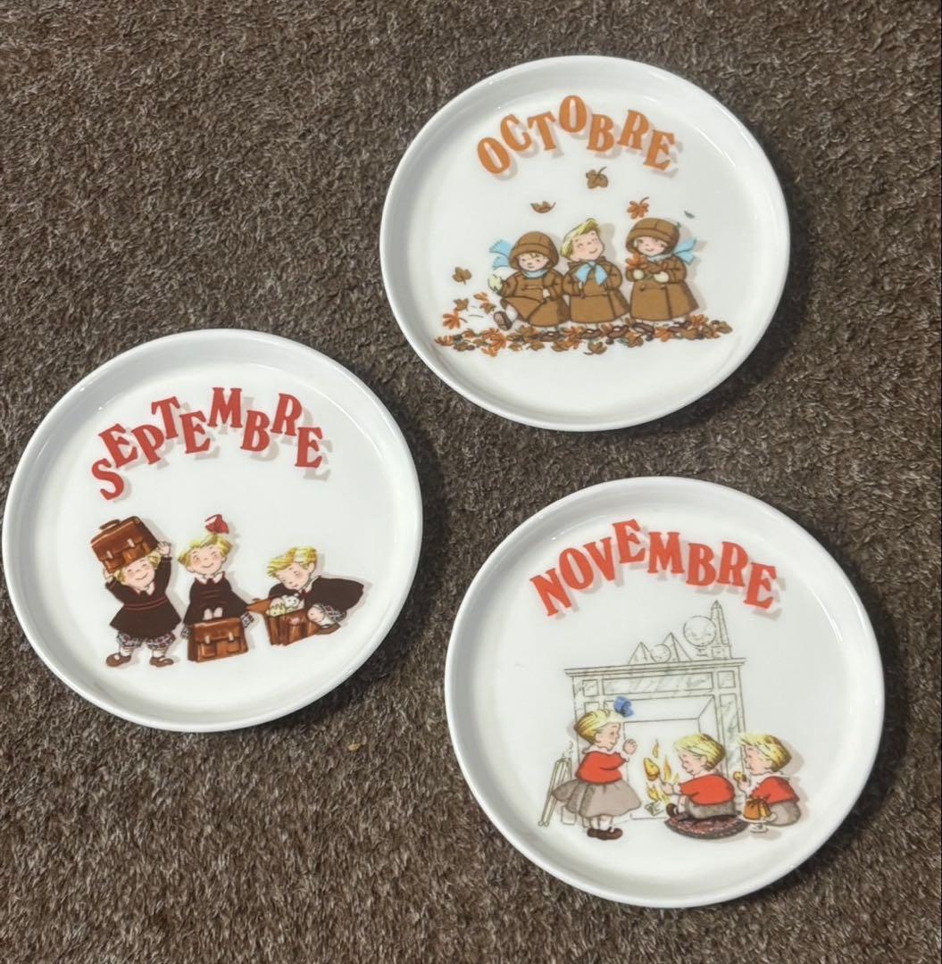 希少 LES TRIPLES レトリプレ　三つ子ちゃんのお皿