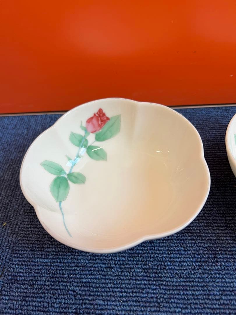 1403 香蘭社　花型小鉢　2客　未使用