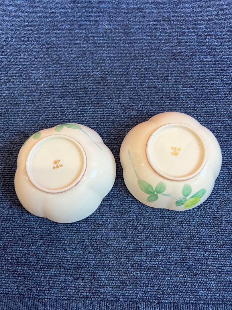 1403 香蘭社　花型小鉢　2客　未使用