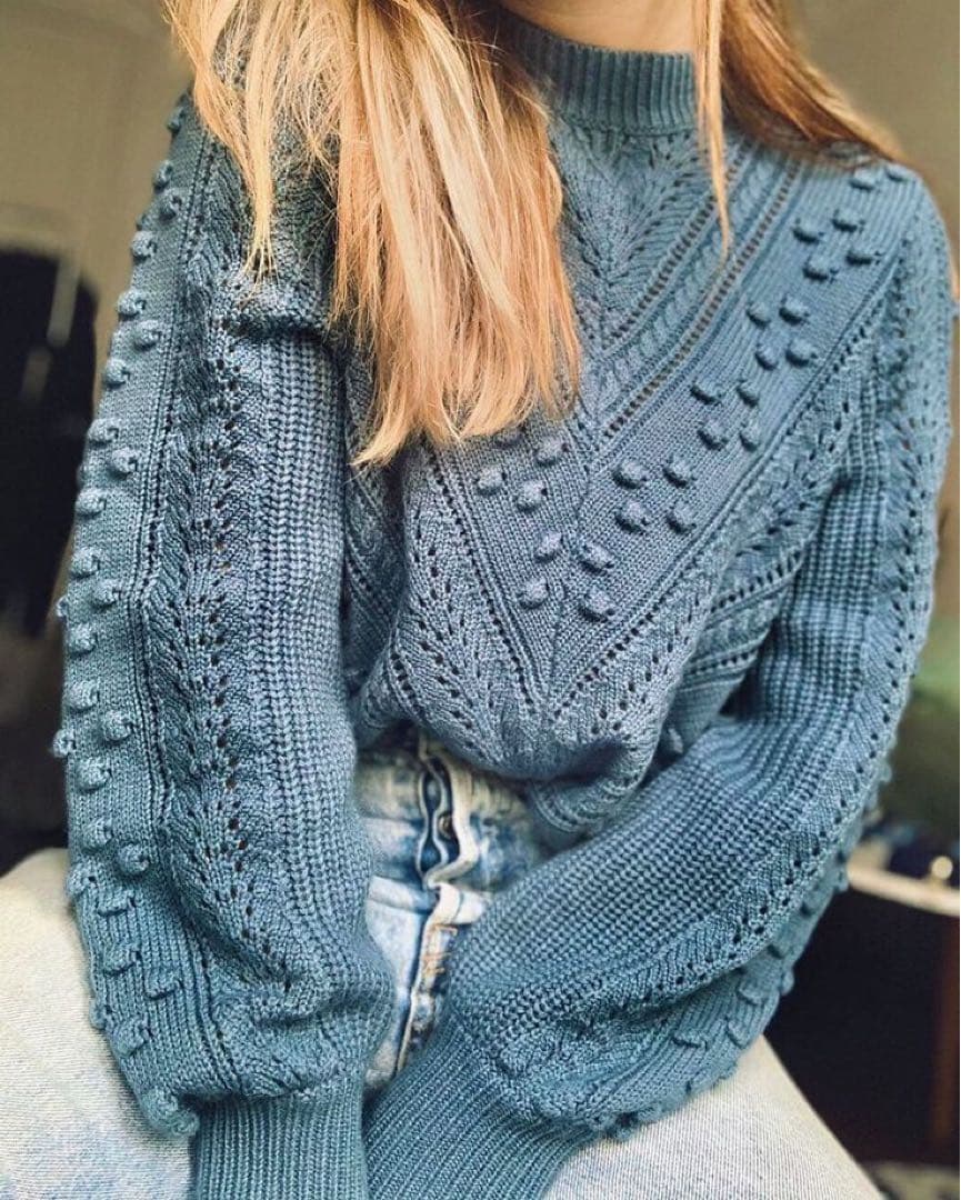 SÉZANE (セザンヌ) / ニット セーター 立体編み ブルー XS