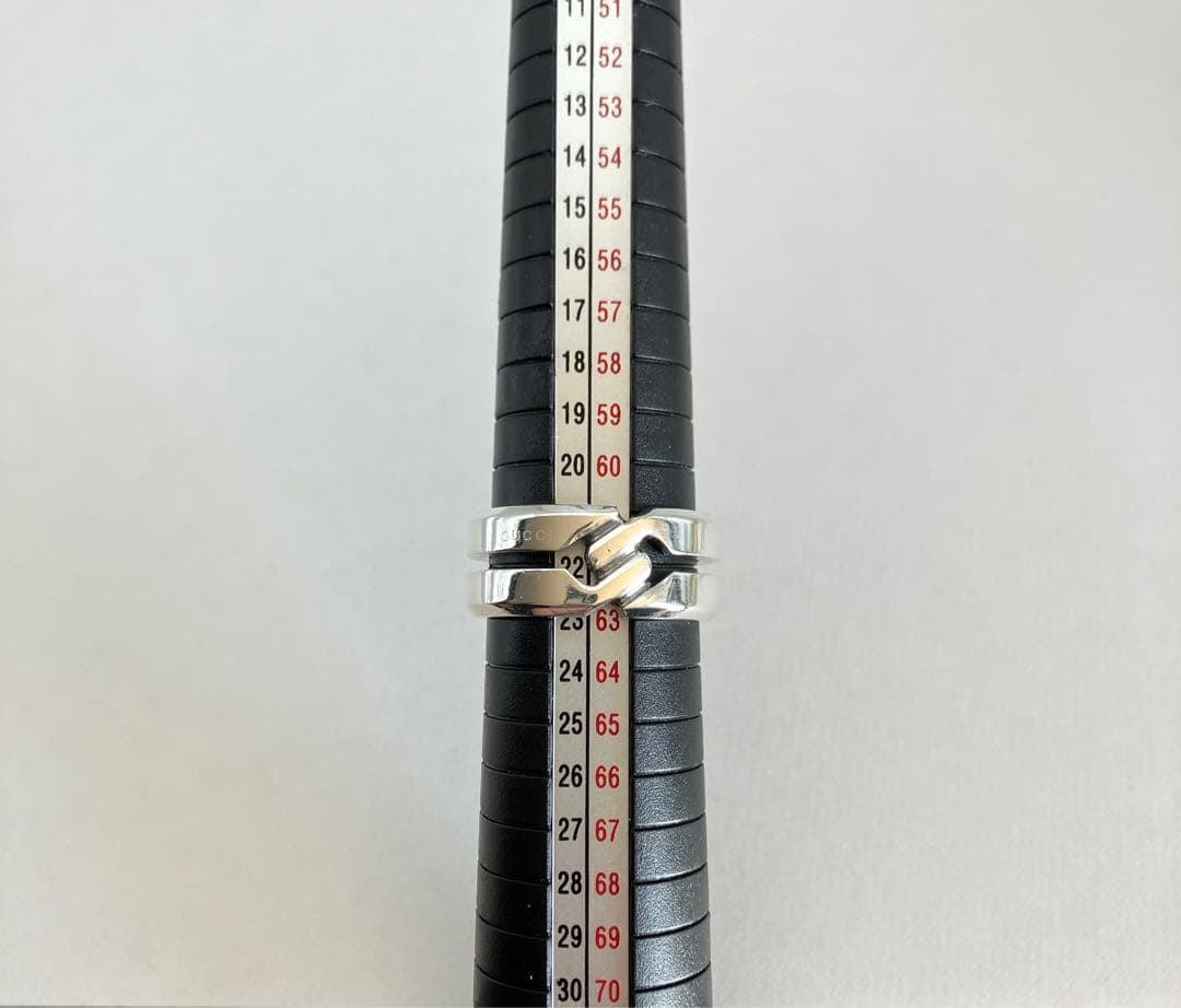 美品 GUCCI グッチ インフィニティ ノット リング Ag925 約22号