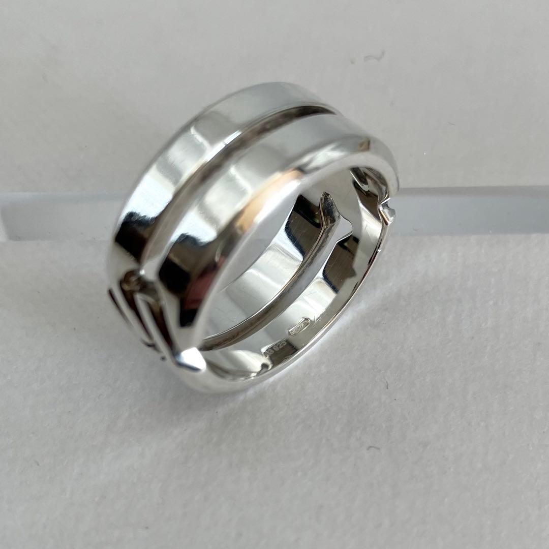 美品 GUCCI グッチ インフィニティ ノット リング Ag925 約22号