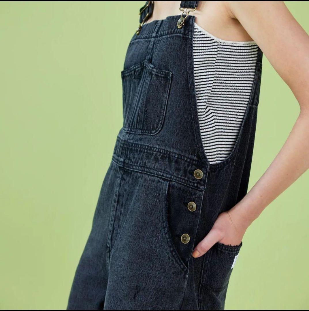 searoomlynn vintage looseオーバーオール M ブラック