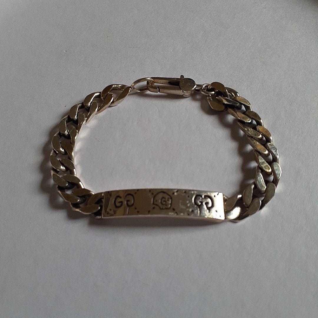 GUCCI　シルバーチェーンブレスレット