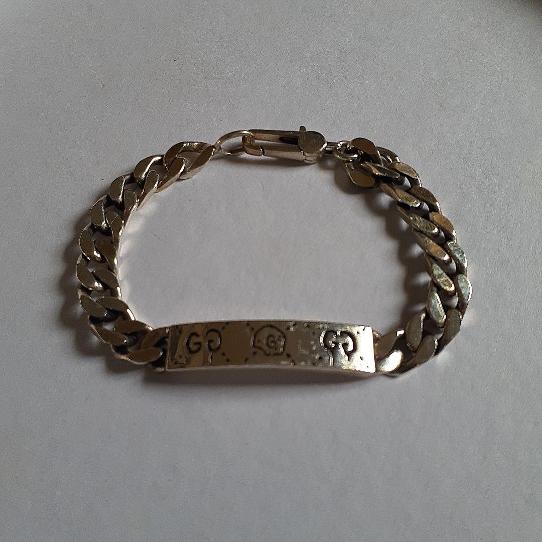 GUCCI　シルバーチェーンブレスレット