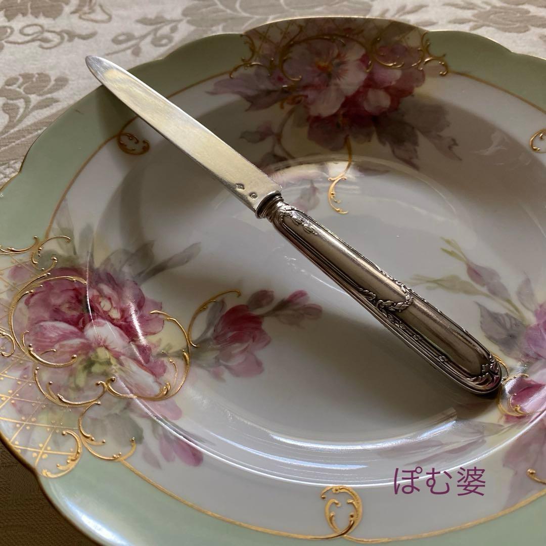 【クリストフル】純銀／デザートナイフ フルーツナイフ 6本セット