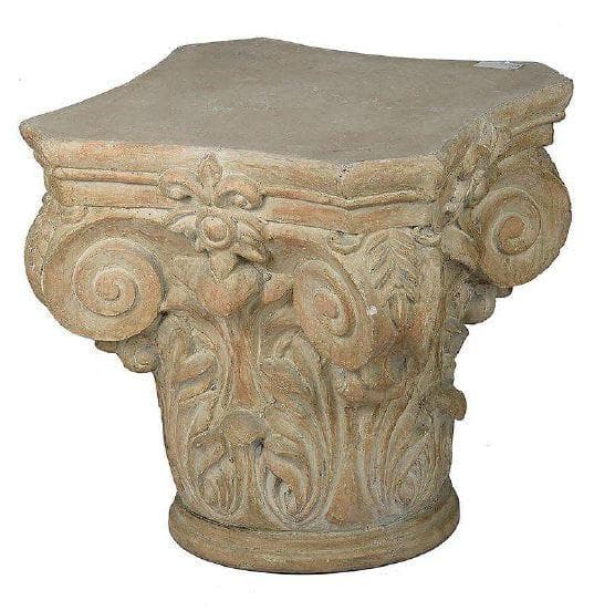 ペデスタル 花台 柱頭 オブジェ コーヒーテーブル アンティーク 85141PD