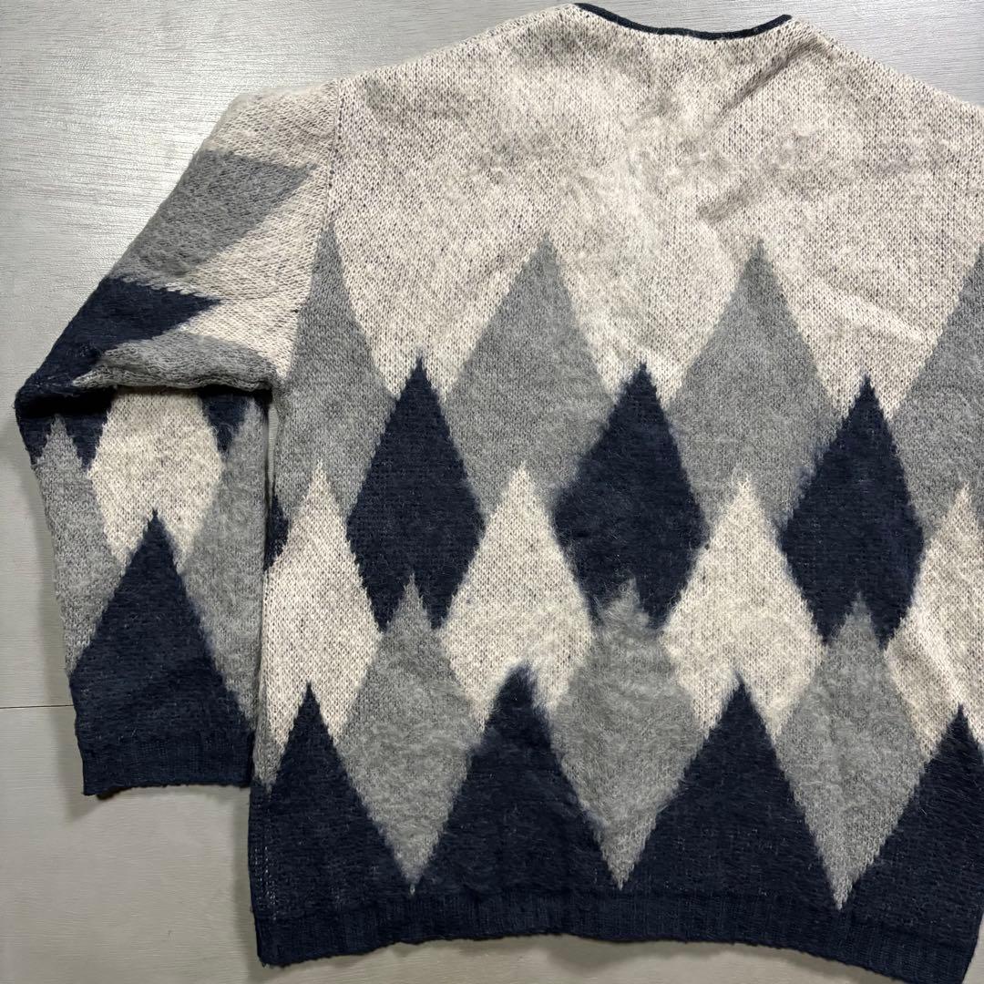 Standard California モヘヤカーディガン　アーガイル　M