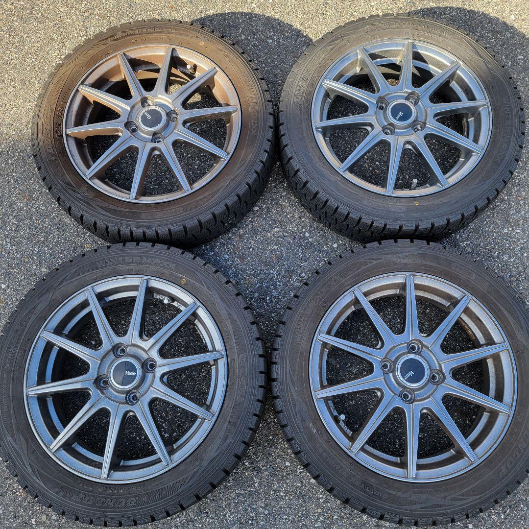 スタッドレスホイールセット 165/60R15 ハスラー CAST ダンロップ