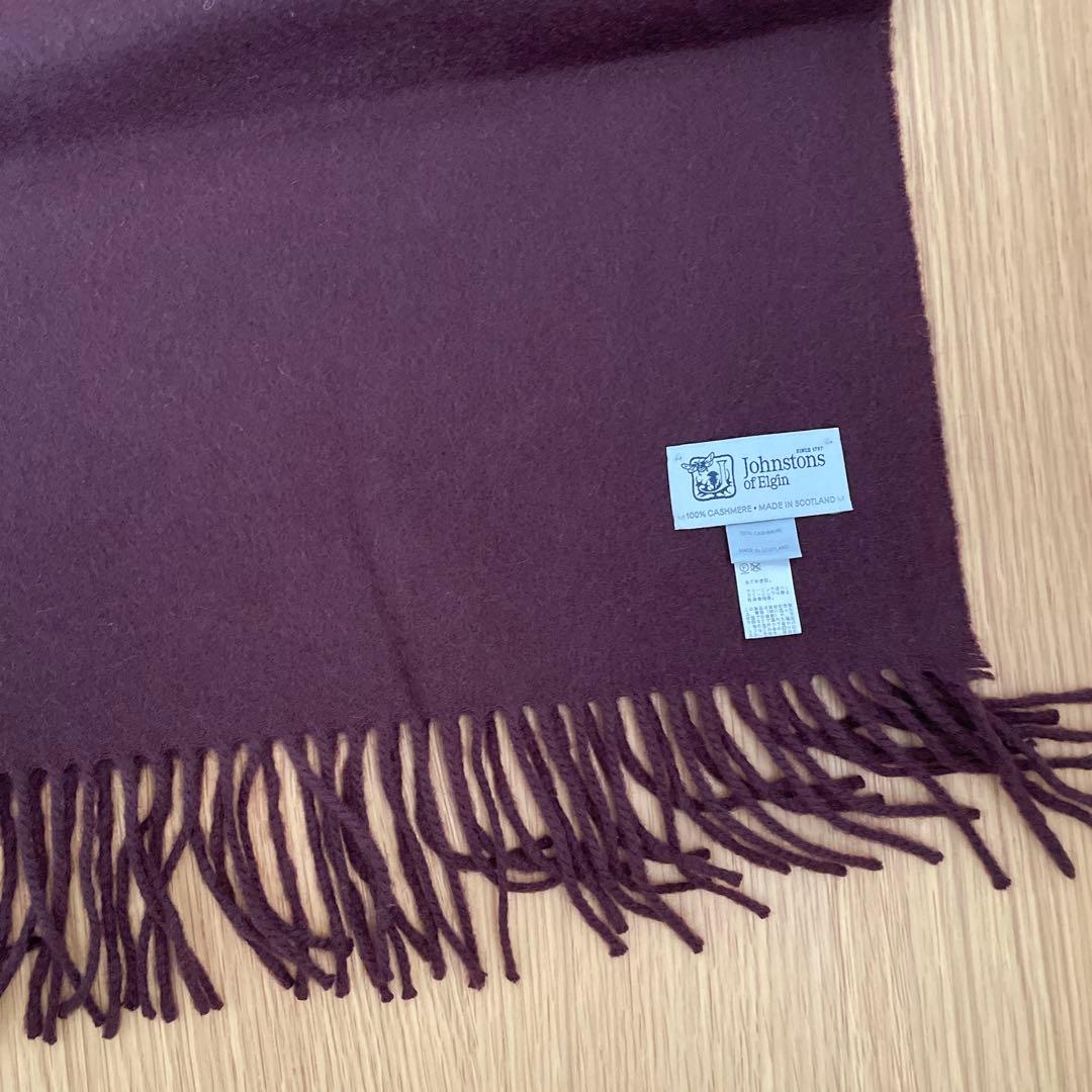 ジョンストンズカシミヤ100マフラービームスF