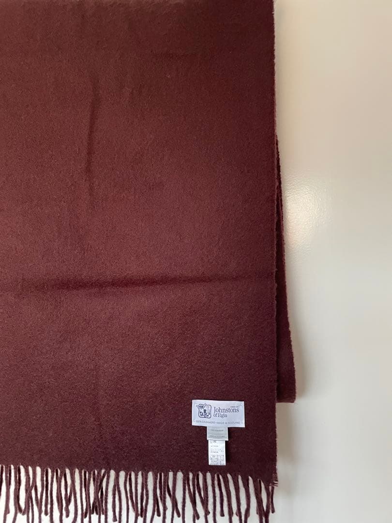 ジョンストンズカシミヤ100マフラービームスF