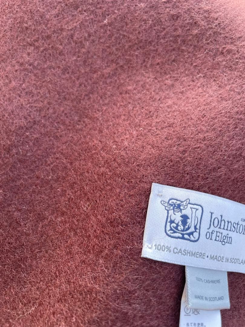 ジョンストンズカシミヤ100マフラービームスF