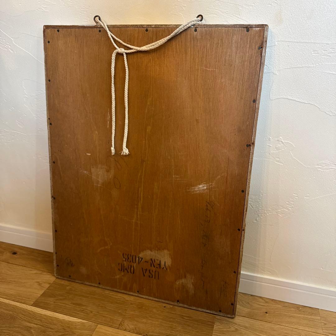 アメリカ軍 海軍 U.S.NAVY ウォールミラー シャビー アンティーク