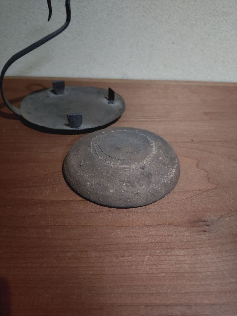 鉄製 吊るし灯火器 花器 花入れ 古道具 古民具 燭台 行燈 行火 灯明