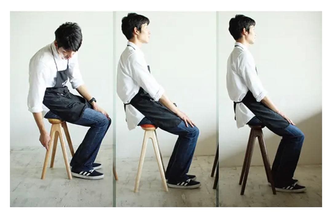 幾何学模様　オーバル型　スツール　木製　HOLM230 amba stool