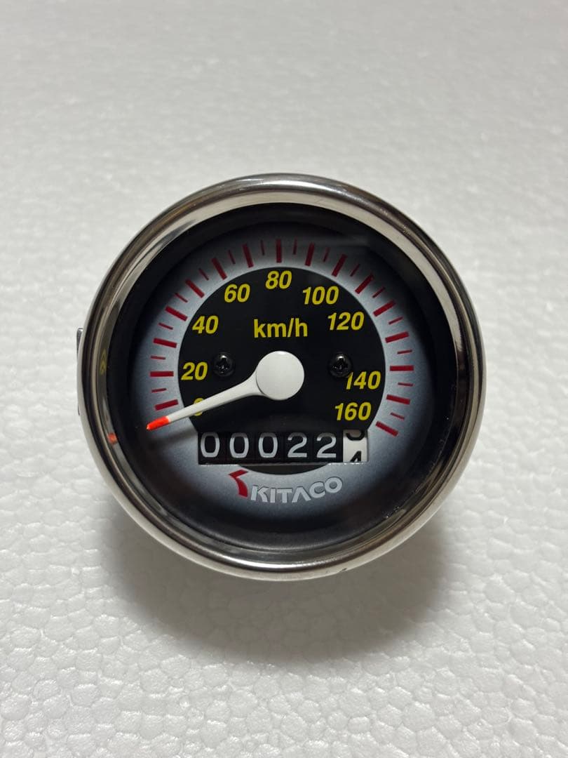 レアKITACO バイクスピードメーター 160 km/h 日本製 60mm