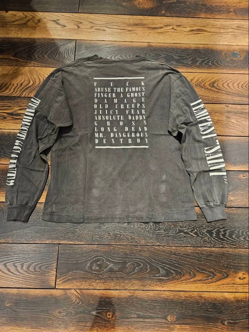 saint グレー ロングスリーブカットソー　本物