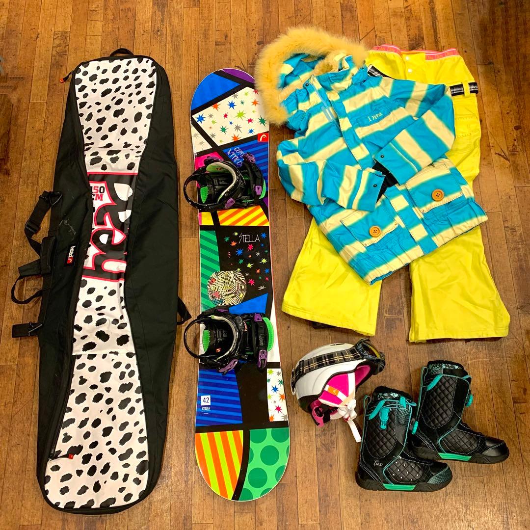 送料込！HEAD 142 K2 23cm レディーススノーボードフルセット！