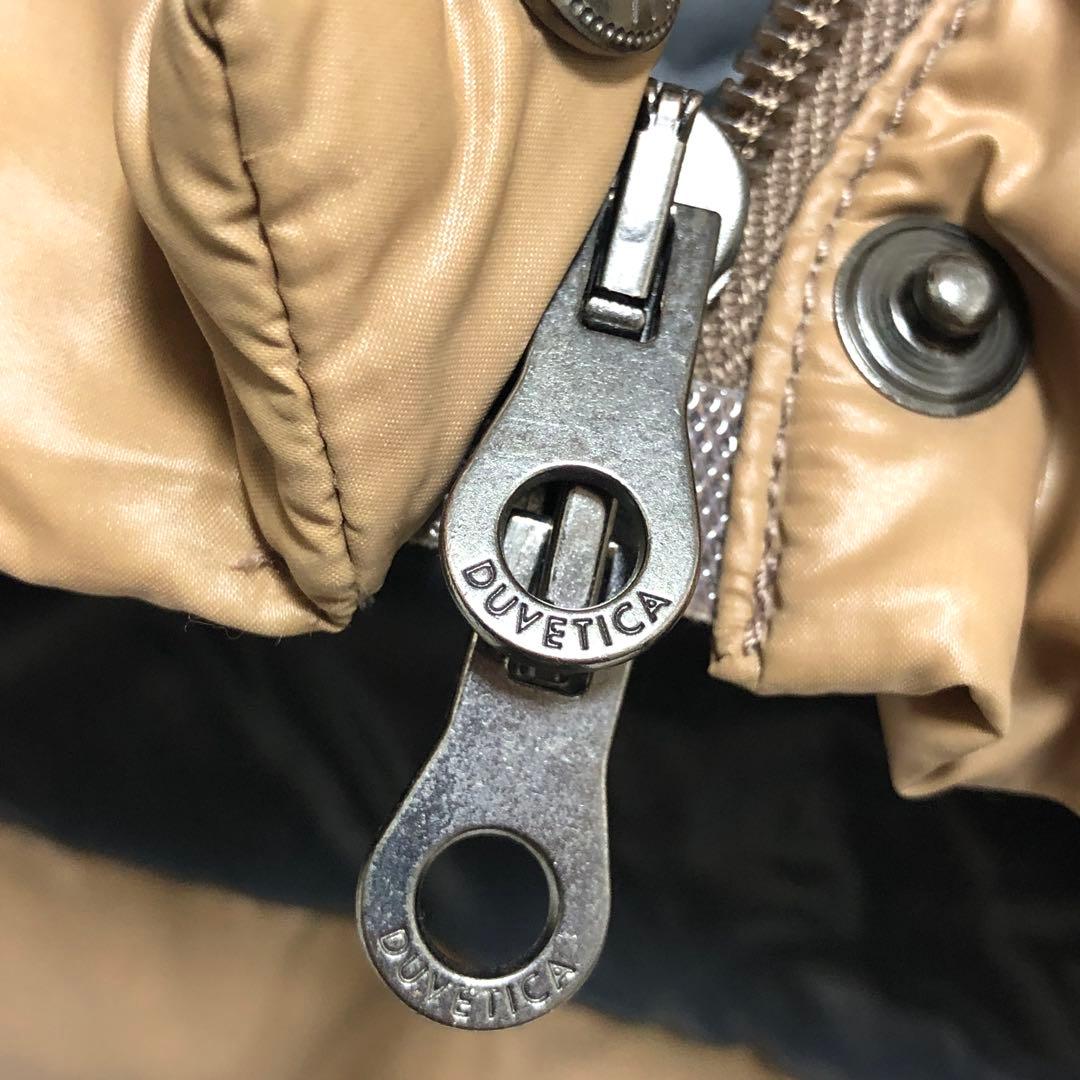 デュベティカ　ダウンコート　デネブ　3WAY　リブ　ラクーンファー　キャメル