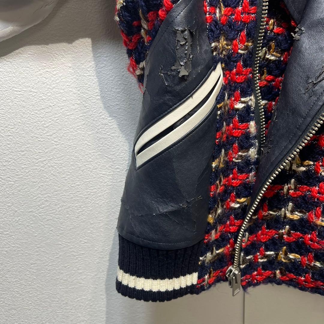 希少 13年製 ジュンヤワタナベ コムデギャルソン 上質 ライダースジャケット