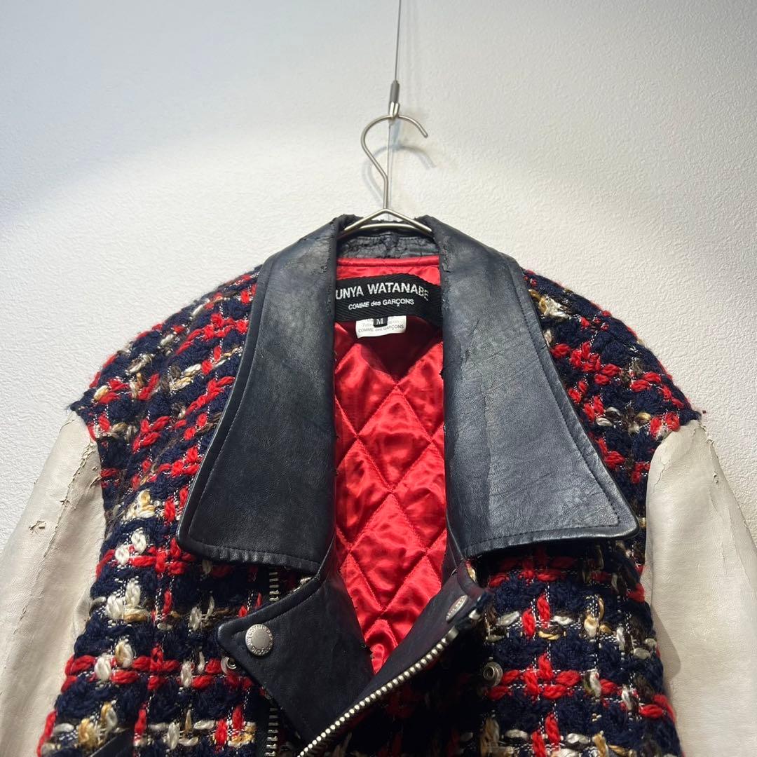 希少 13年製 ジュンヤワタナベ コムデギャルソン 上質 ライダースジャケット