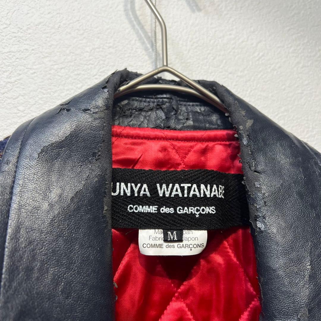 希少 13年製 ジュンヤワタナベ コムデギャルソン 上質 ライダースジャケット