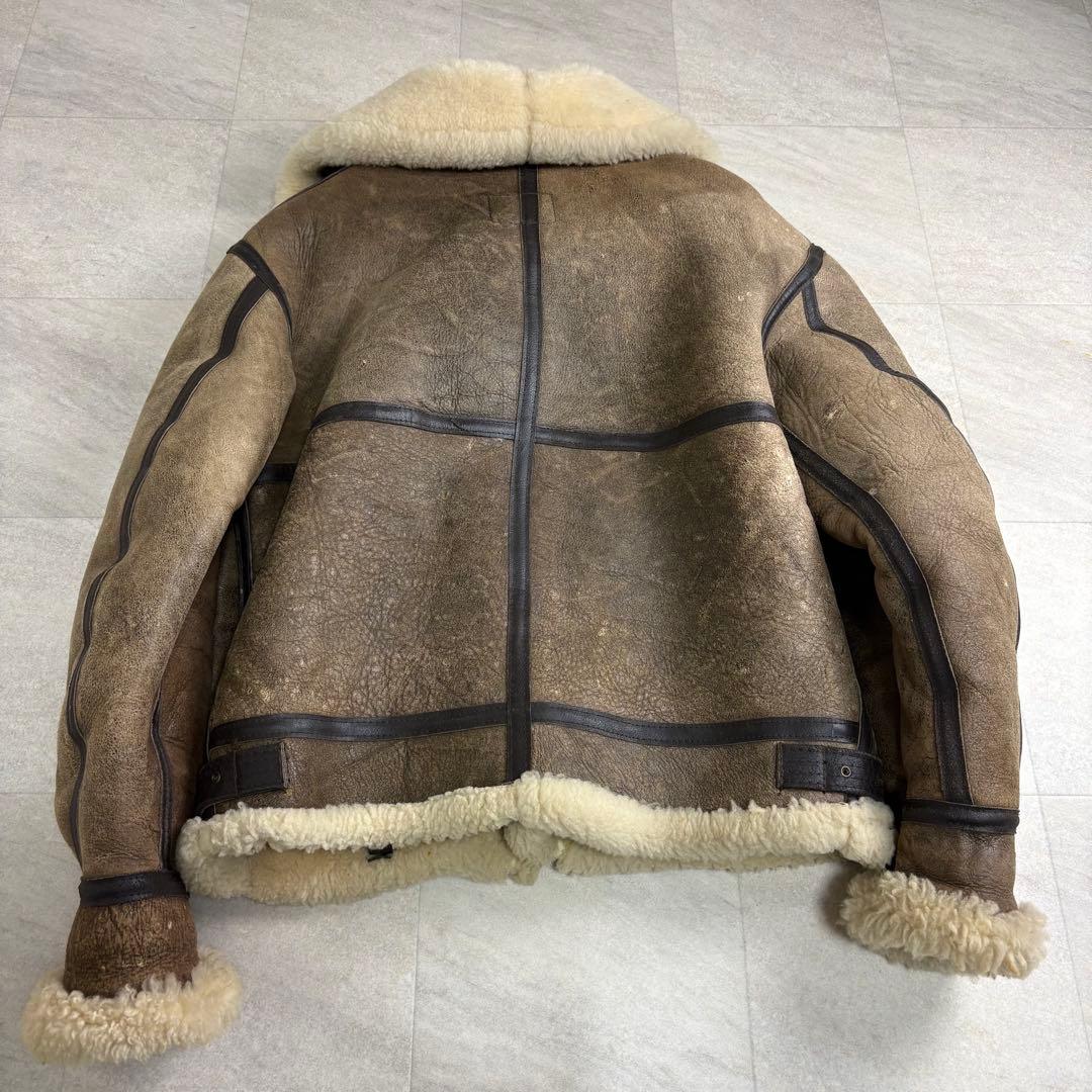 USA製✨AVIREX ムートンフライトジャケット　ボア　B3 サイズ38 M