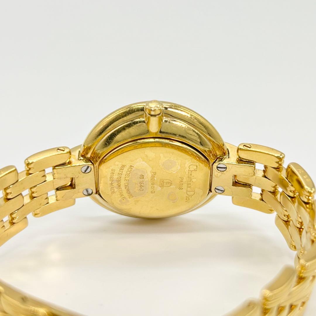 Christian Dior バギラ ブラックダイアル 金コーティング 腕時計