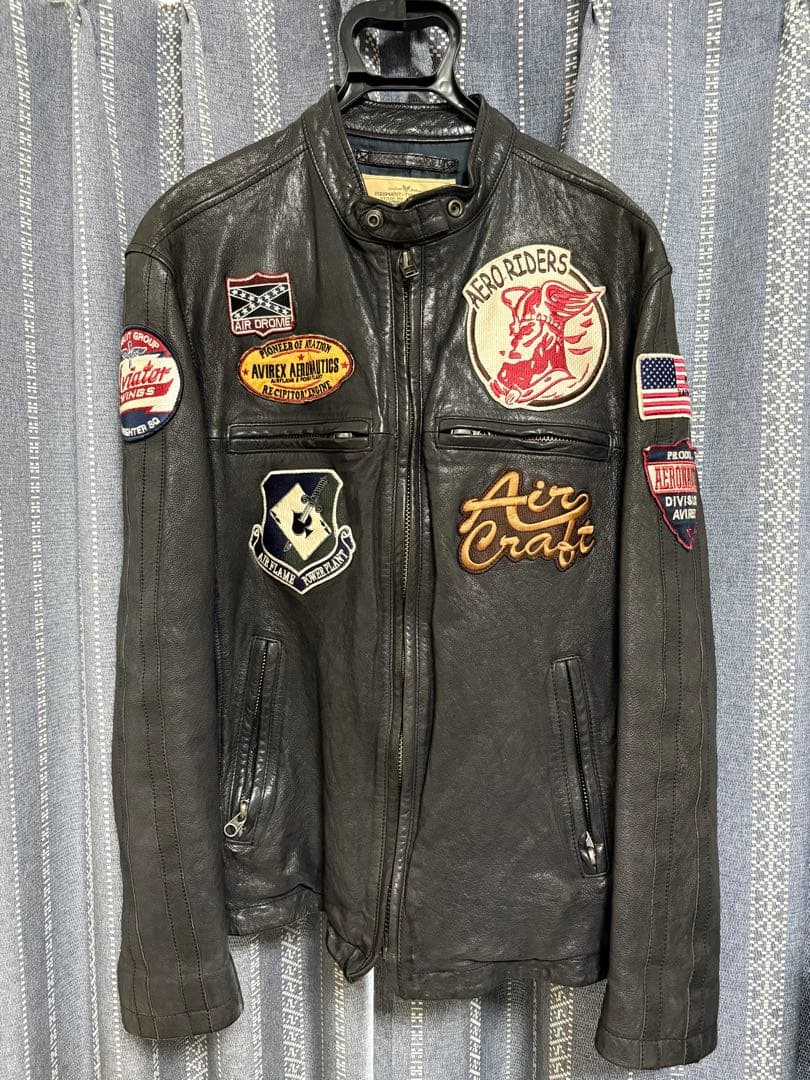 AVIREX シングルライダース ジャケット　２ＸＬ