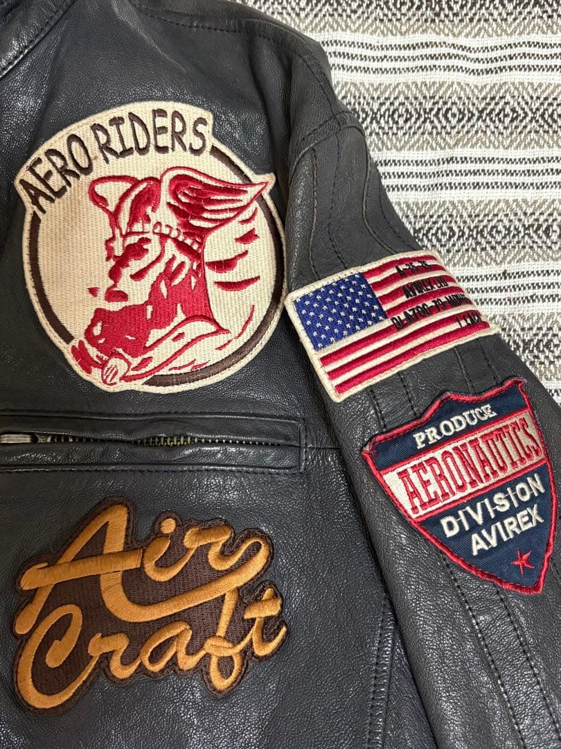 AVIREX シングルライダース ジャケット　２ＸＬ
