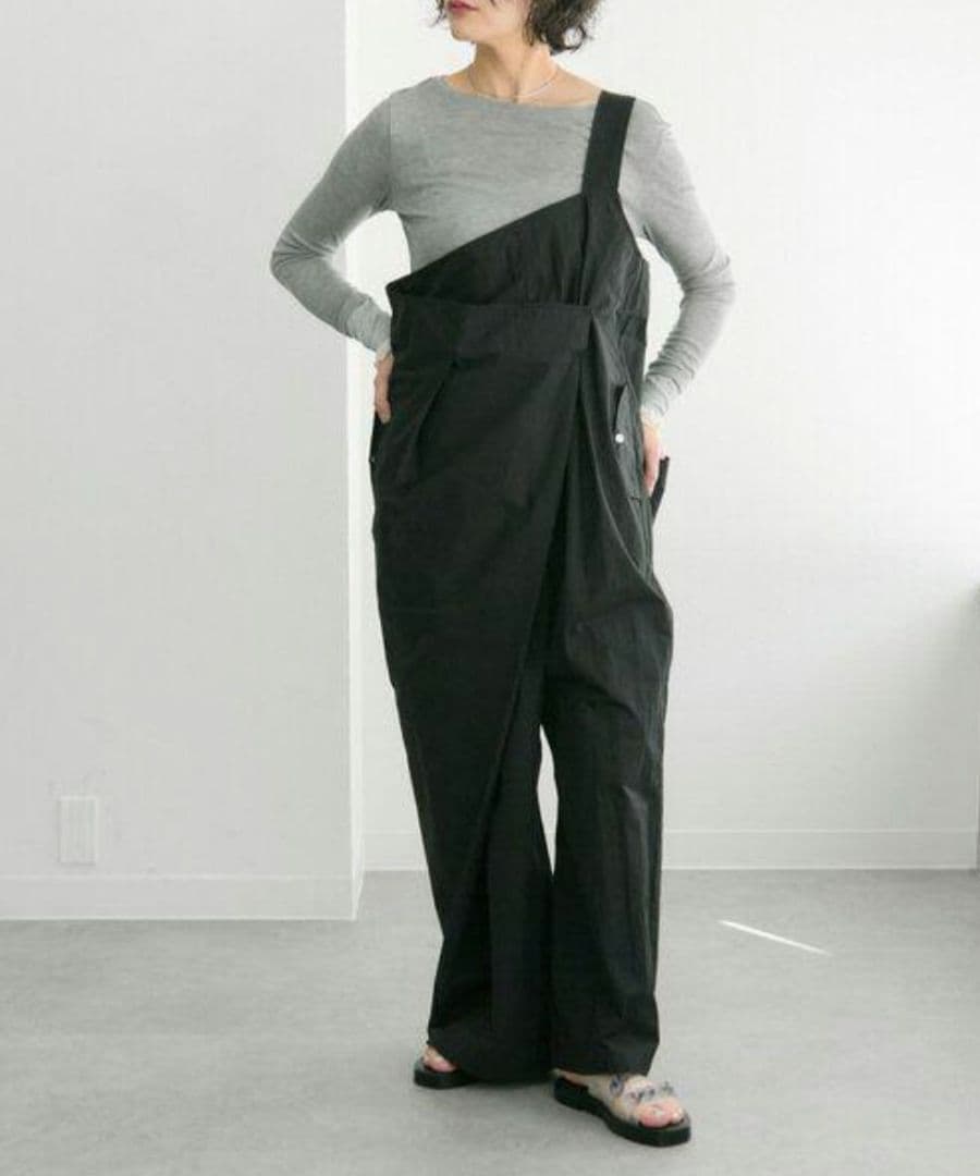 美品 イアパピヨネ スミスタイル ワンショルダーラップサロペット25SS