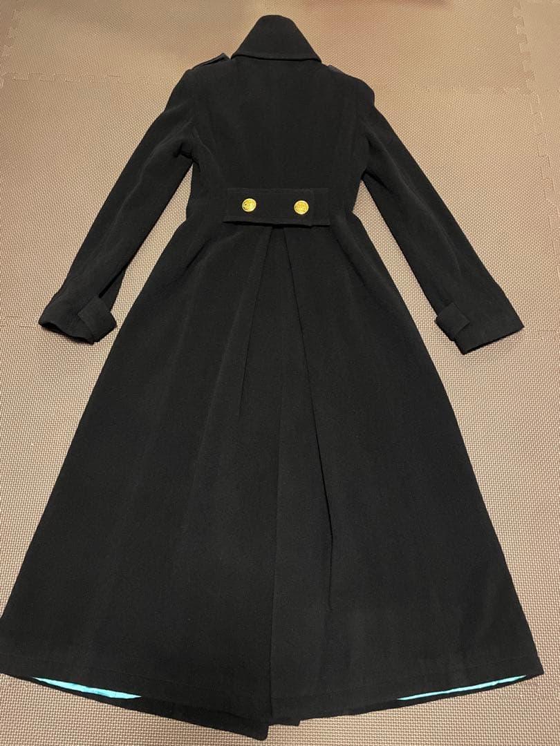 【美品】スライ　SLY　ベビドンコート　カシミヤ入　ダークネイビー　2