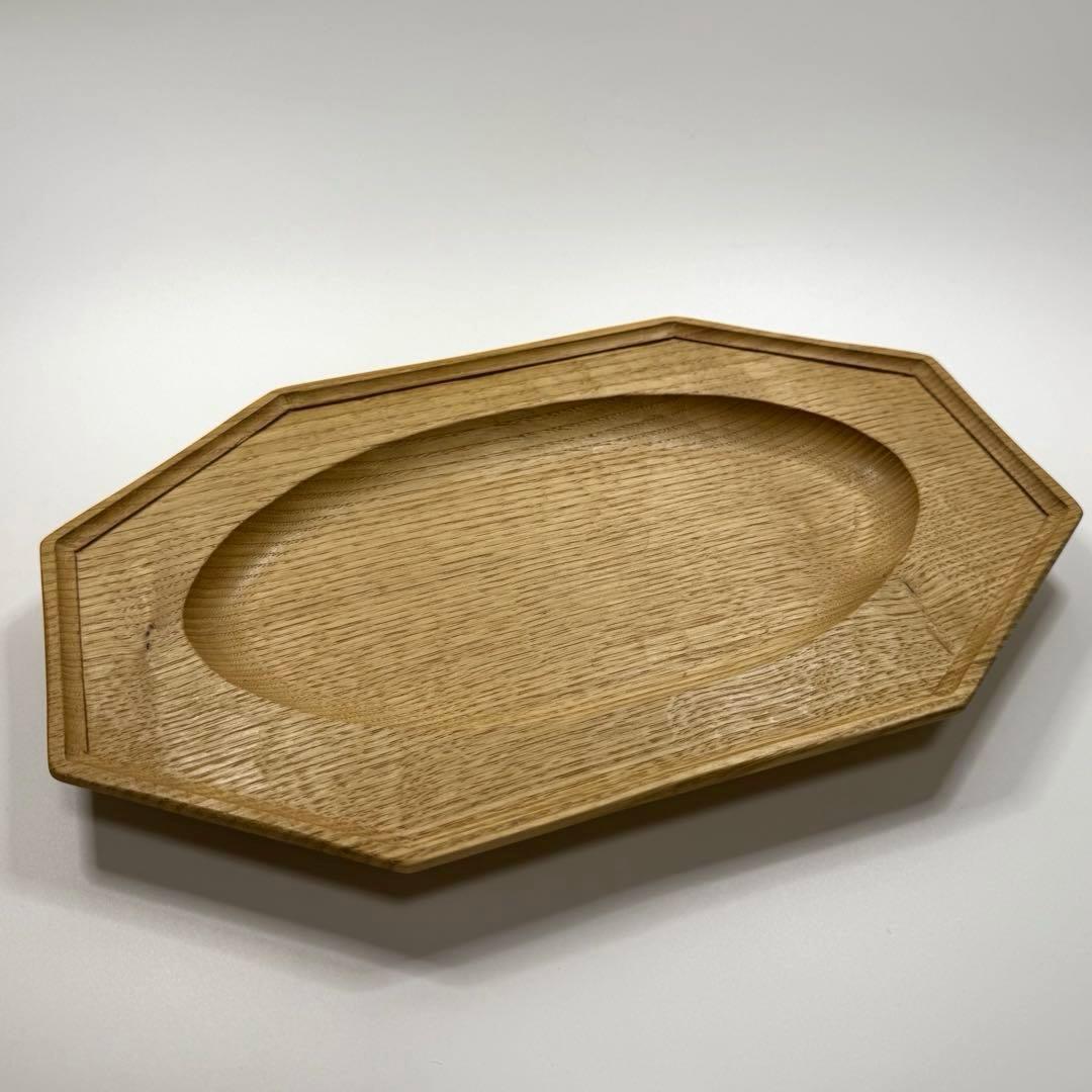 【ユタカ】木製オクトゴナル プレート34cm