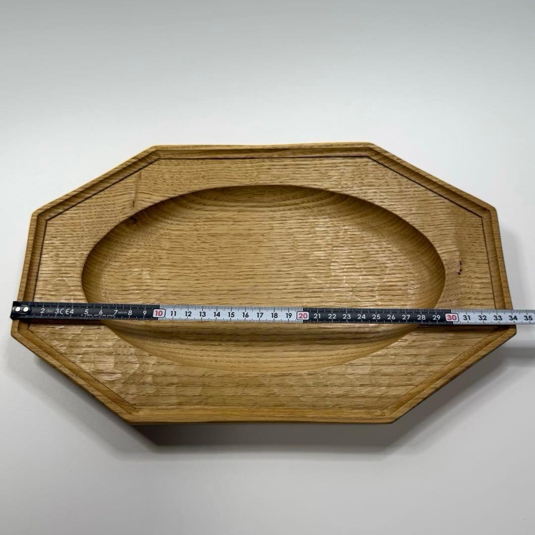 【ユタカ】木製オクトゴナル プレート34cm