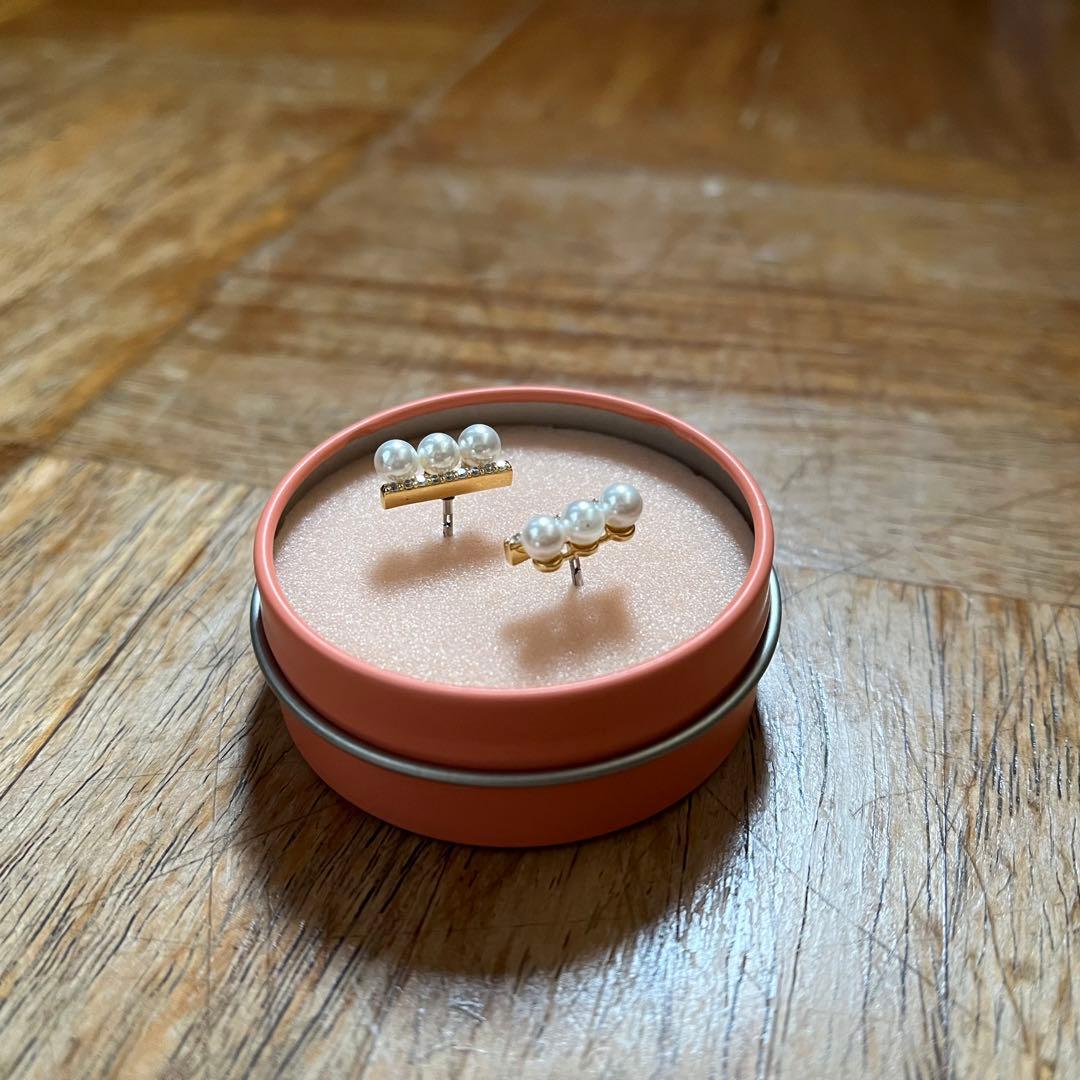 BAQLESS バックレス ピアス ジルコニア パール ゴールド
