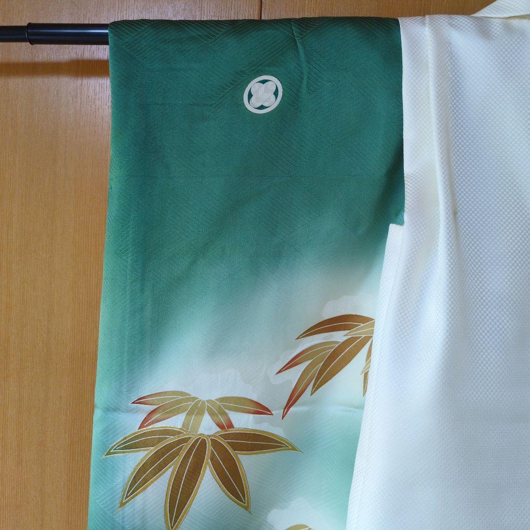 七五三３歳男の子一つ身着物と正絹手縫いの被布新品（中綿無し）