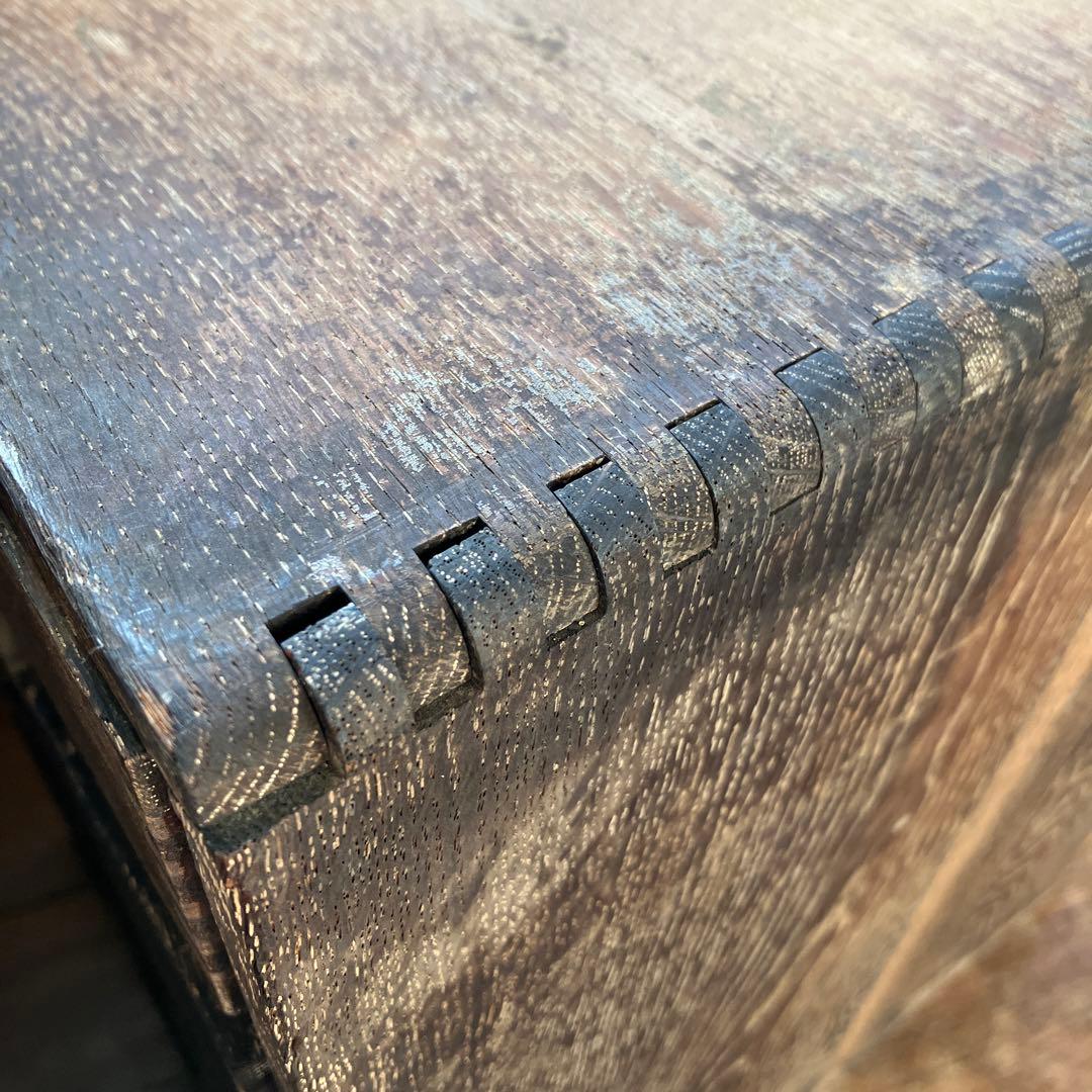 アンティーク 古引き出し 抽斗 5杯 小引き出し 木製 両面 古道具