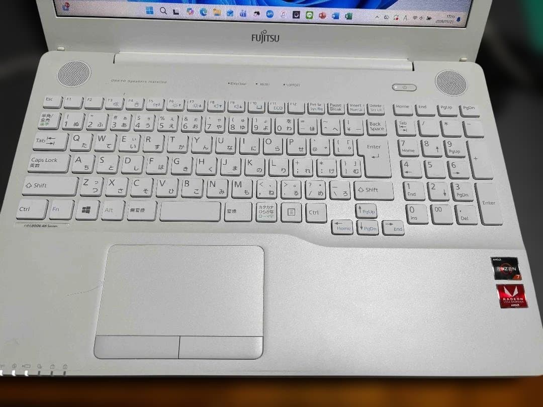 富士通 LIFEBOOK Ryzen7搭載　SSD 1TB/Offce付