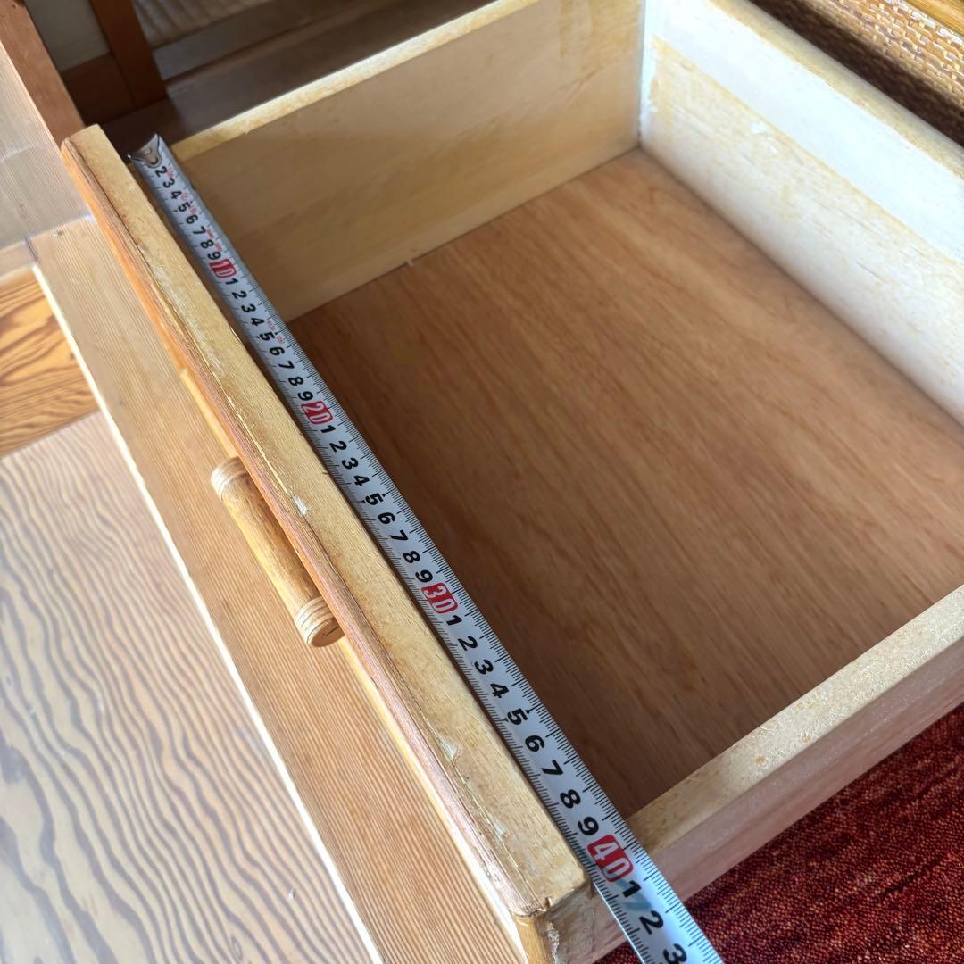 【良品】ヴィンテージ ラタン サイドボード チェスト 籘 vintage