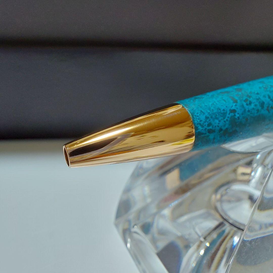 ほとんど新品！ 希少！ 限定ロメオNo.3 斑紋ガス青銅色ボールペン 生産終了品