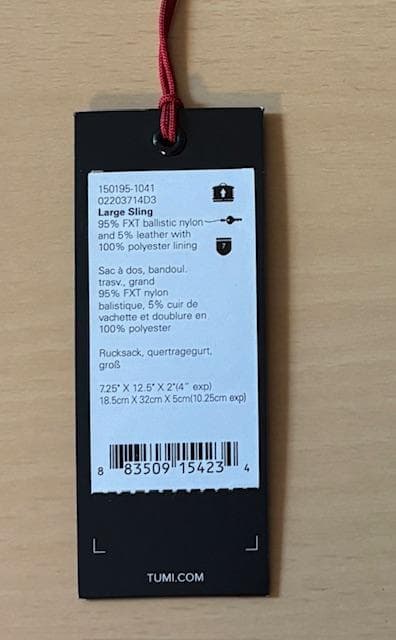 トゥミ　TUMI　ALPHA 3　ラージ・スリング　ボディバッグ