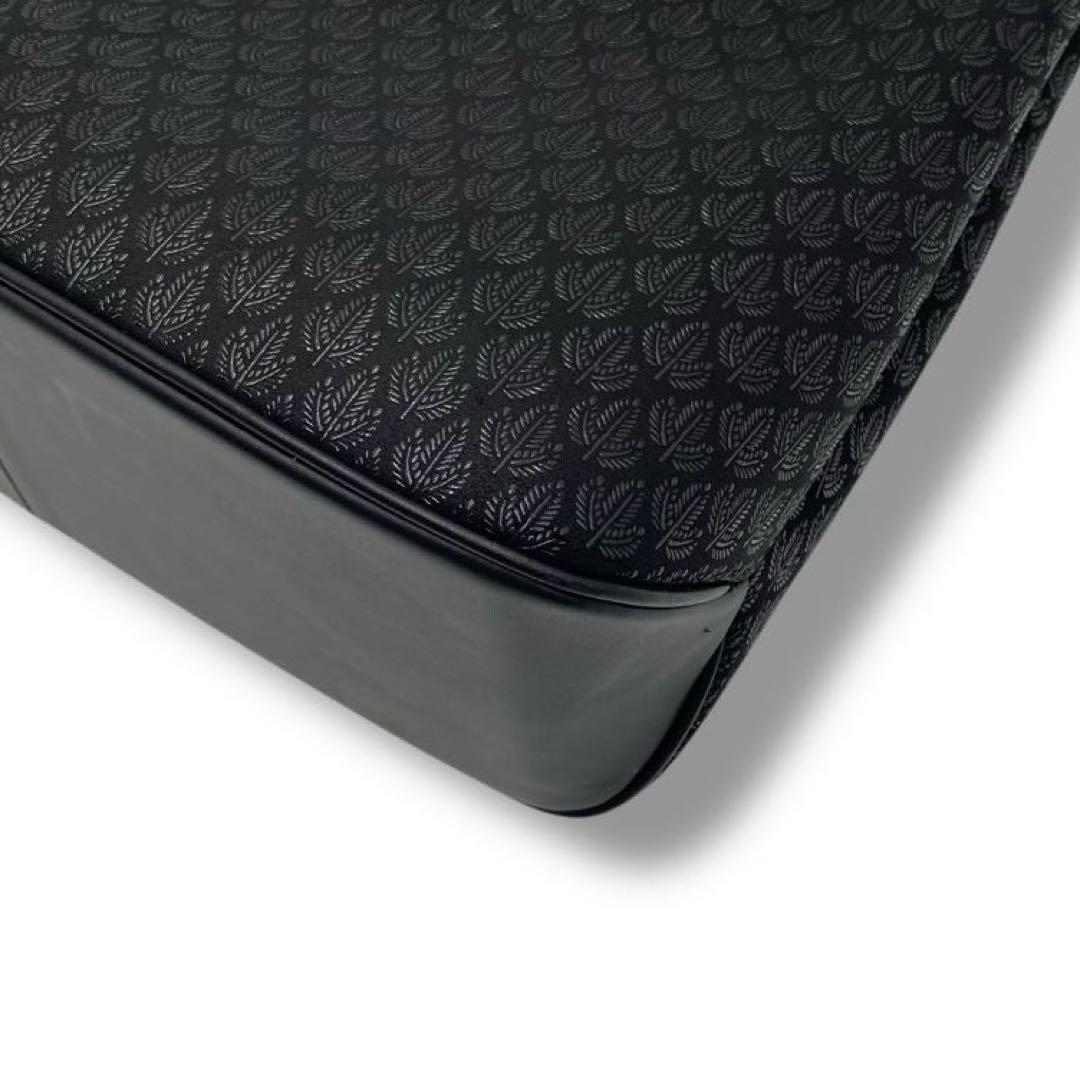 美品 印傳屋 トートバッグ 鹿革 ディアスキン 若松模様 レザー 伝統工芸品 黒