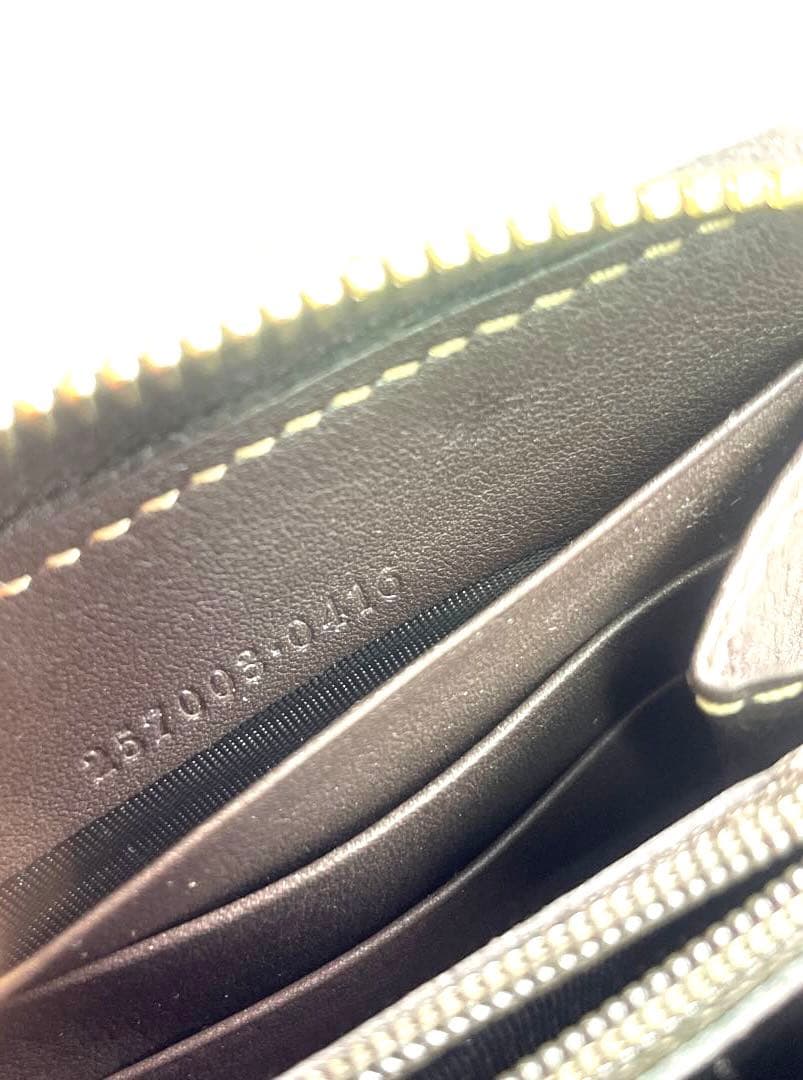 GUCCI グッチ　長財布　シェリーライン　リボン　　GG柄　ラウンドファスナー