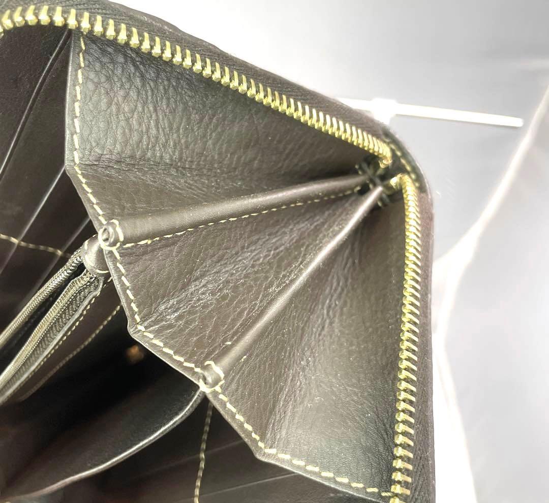 GUCCI グッチ　長財布　シェリーライン　リボン　　GG柄　ラウンドファスナー