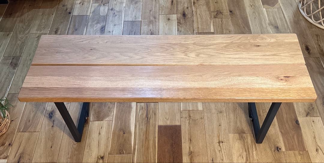 ☆値下げ☆ダイニングベンチ　オーク材　長椅子