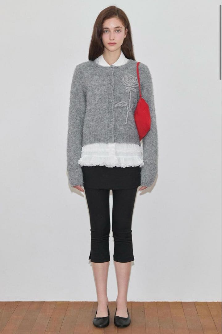 シヌーン ROSE FLOWER CARDIGAN